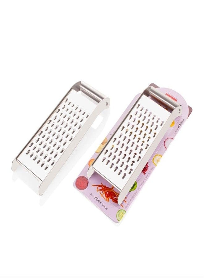 Ritu J-375 Carrot Greater, Stainless Steel Vegetable Slicer, Carrot Grater, Cheese Grater, Ginger Grater, Coconut Grater Chocolate Grater, Garlic Grater Slicer Cutter for Kitchen (Big) - Image 1
